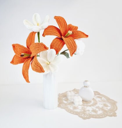 Bouquets de fleurs au crochet